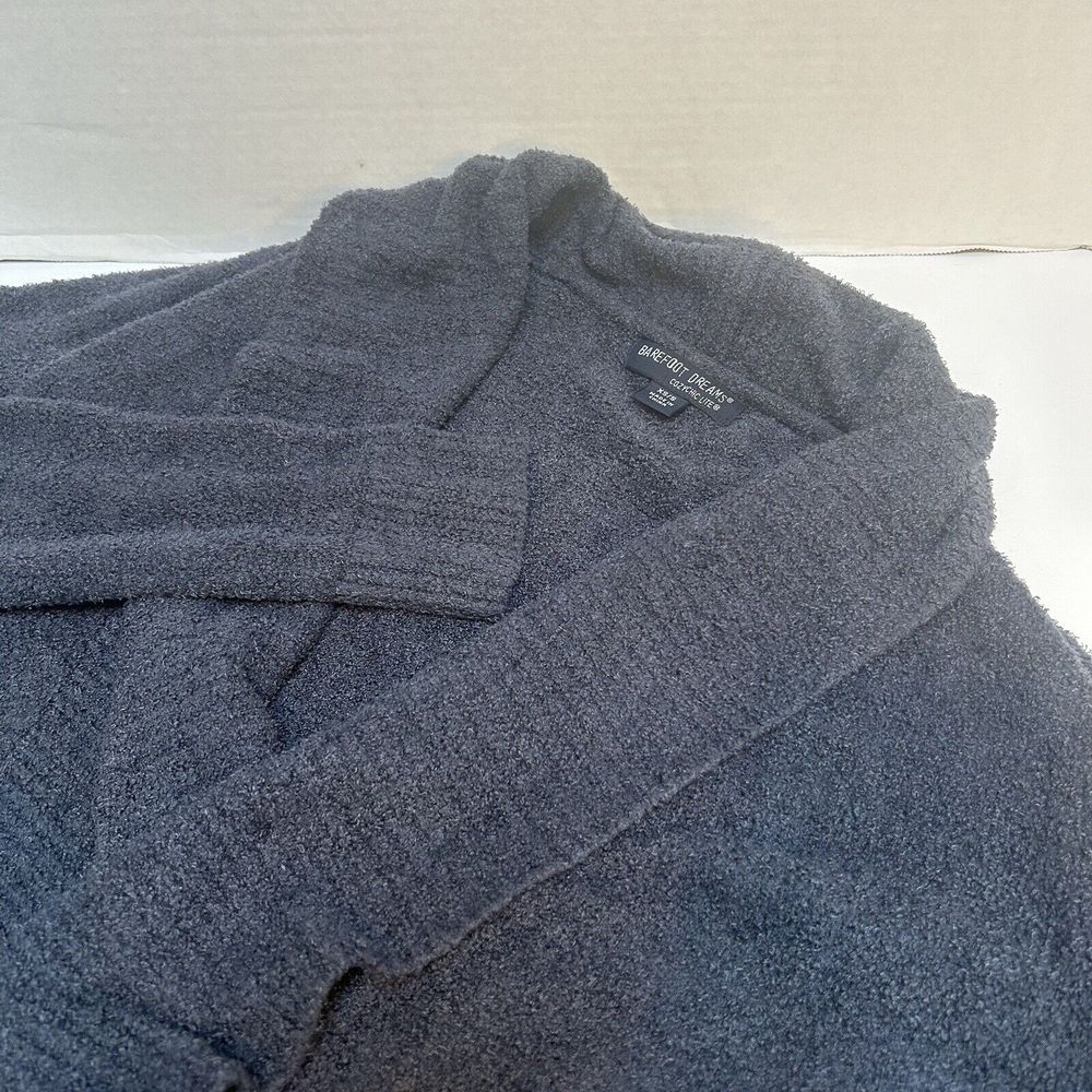 Barefoot Dreams Cozychic Lite Circle Cardigan Gray Nylon Blend XS/S‎ Style # 452